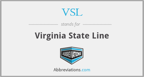 What is the abbreviation for Virginia State Line?